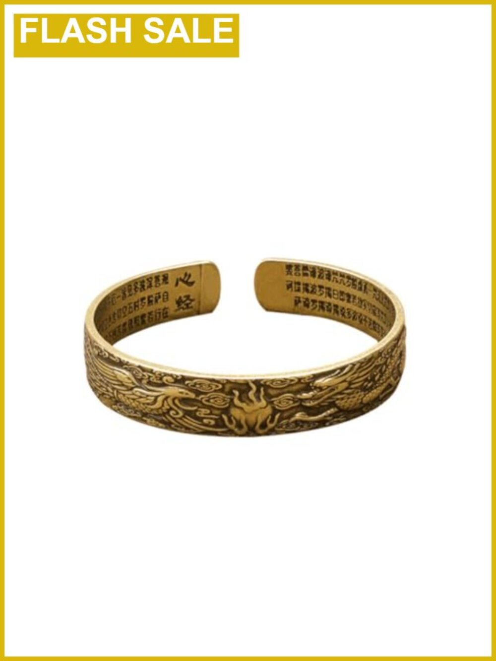 Women's Brass Open Bangle Bracelet Carved Solid Retro Cuff Adjustable